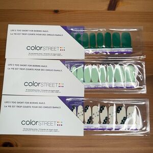 💅 3/$25 - ColorStreet Green and Glo sets - from ColorPlay subscription box